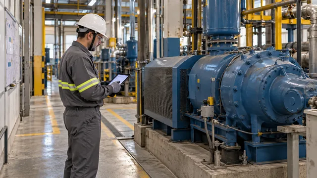 Consulta do histórico de condição de um compressor industrial protegido. — imagem ilustrativa